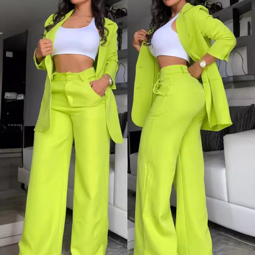 Elegant Pink Business Suit Set Women Formal Blazer And Pants Set Turn-down Collar High Quality Office Lady 2 Piece Set