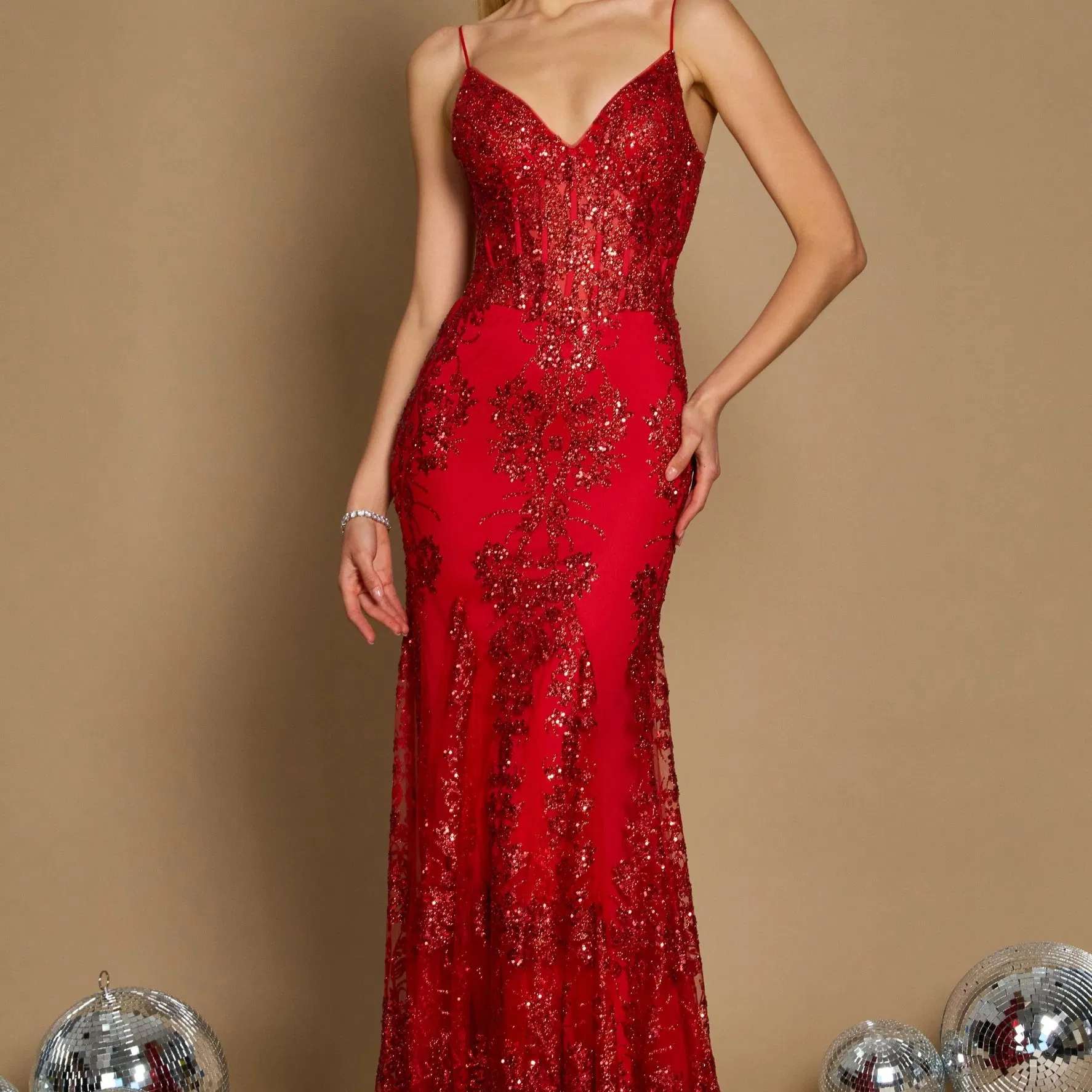 Custom Chic Maxi Sparkly Gown Chic Evening Wear Perfect for Banquets Luxury Brand