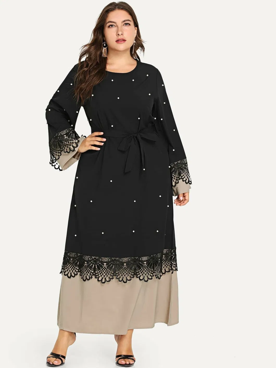 Wholesale Arabic Women Dresses Muslim Clothing Wear Ladies Dress Kaftan Dresses Plus Size Malay Clothing