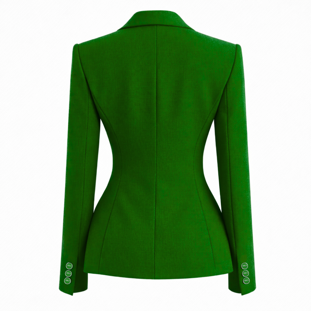 Alpha | Kapa |Alpha Single Breasted Business Blazer Women's Formal Embroidered Workwear Coat Professional Office Suit Jacket