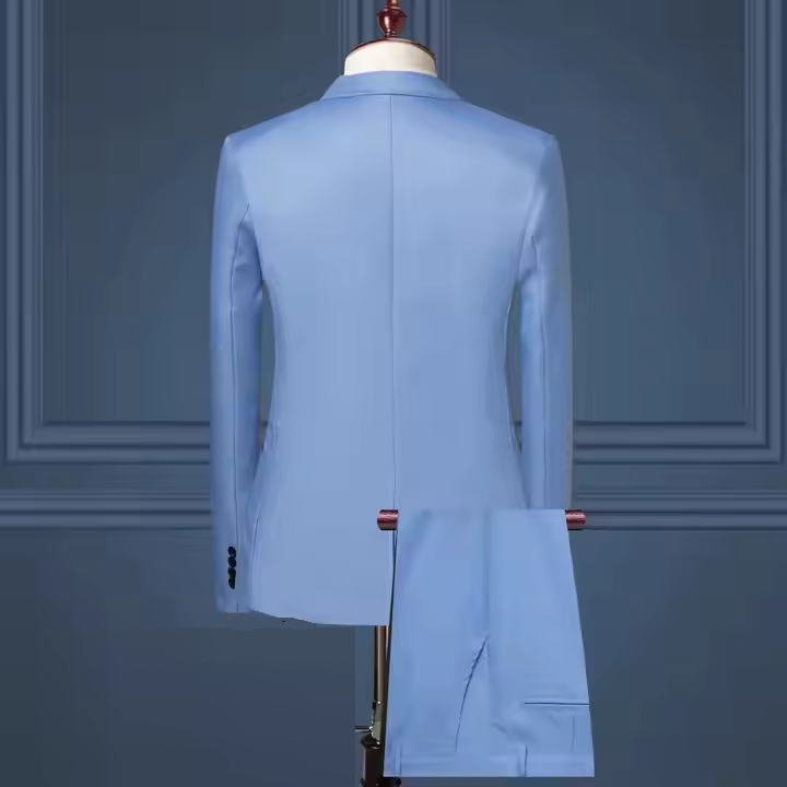 I-0499 Wholesale Men's Business Casual Suit Solid Color Formal Men's Business Suit Suitable for Business Meetings