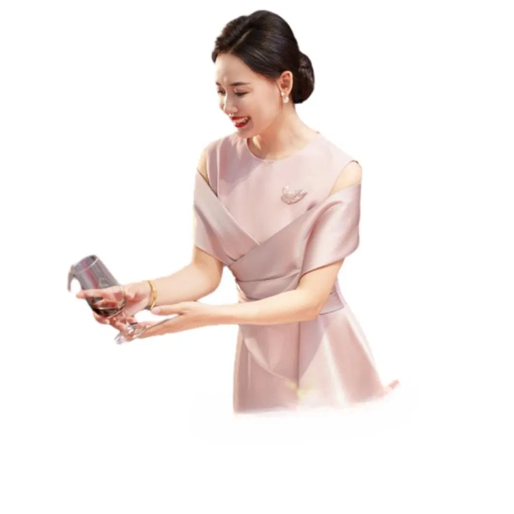 Modern Stylish Mob Attire 2025 Wedding Banquet MIDI Dress Elegant Special Occasion