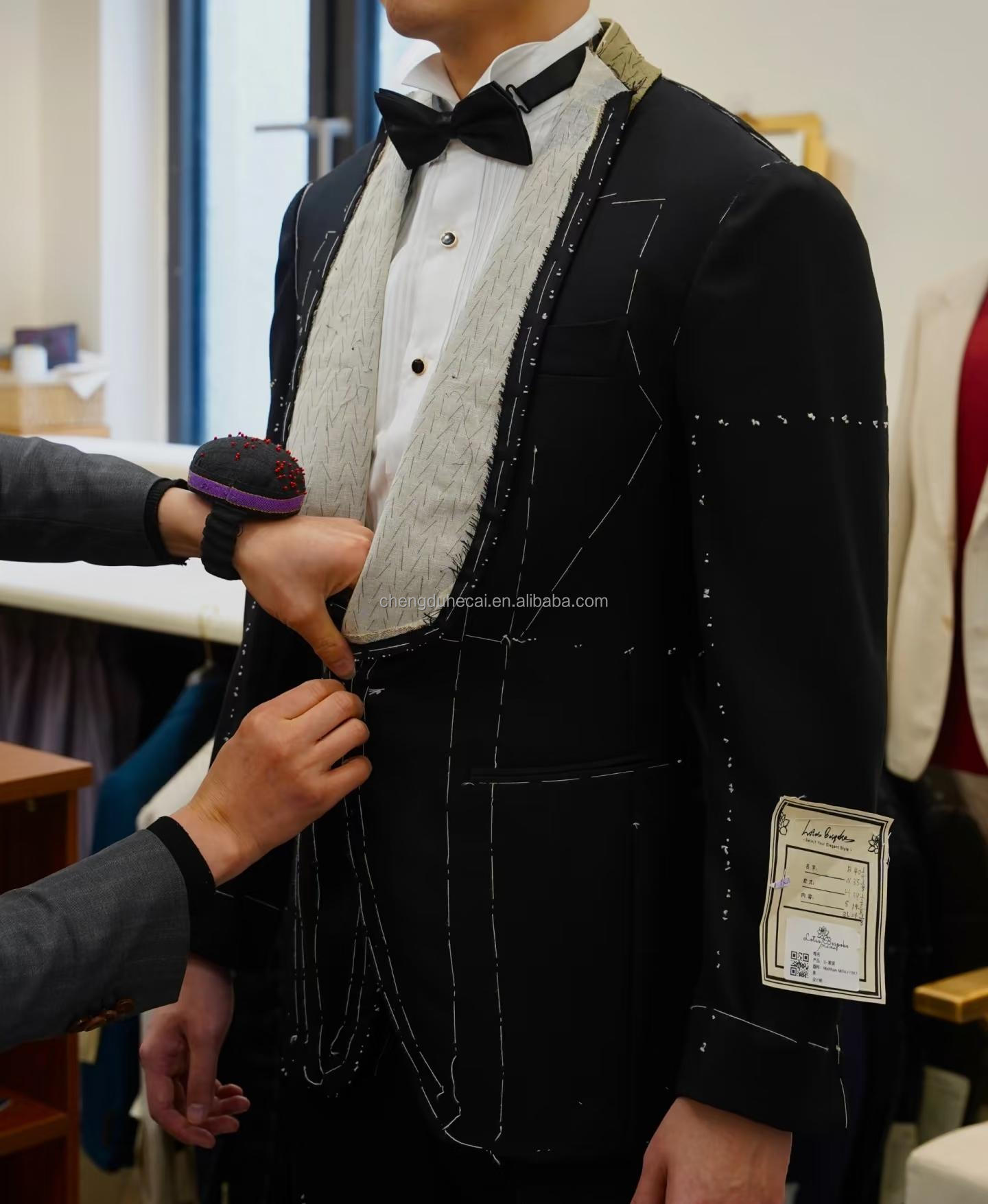HARCHOY Luxury Bespoke Tuxedo Suit Set - Inspired by Red Carpet Styles, Ideal for Formal Weddings and Gala Events