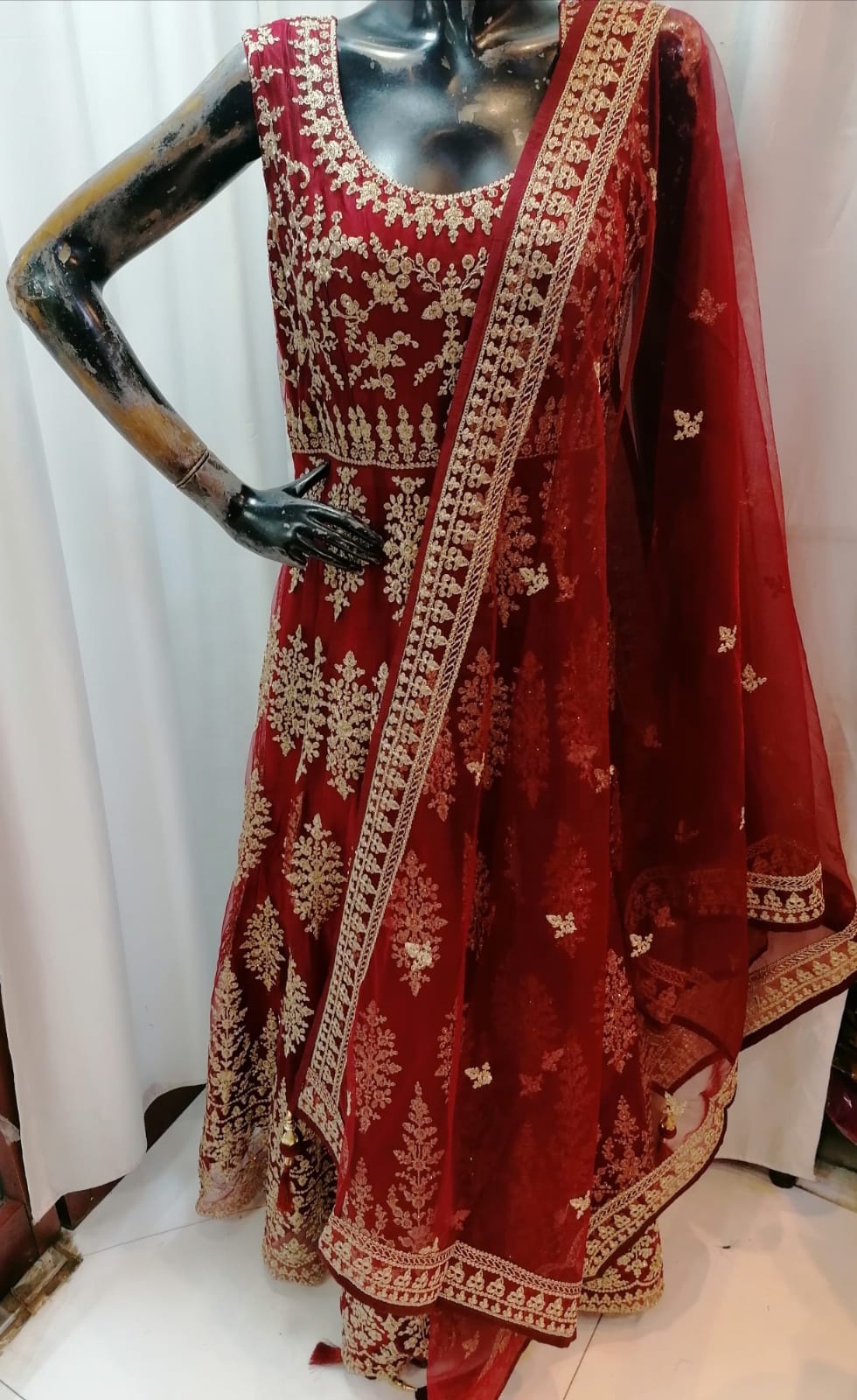 Indian Floral Wedding Dress Collection for Women With Heavy Embroidered Work Flower Work Partywear Heavy Net Salwar Kameez