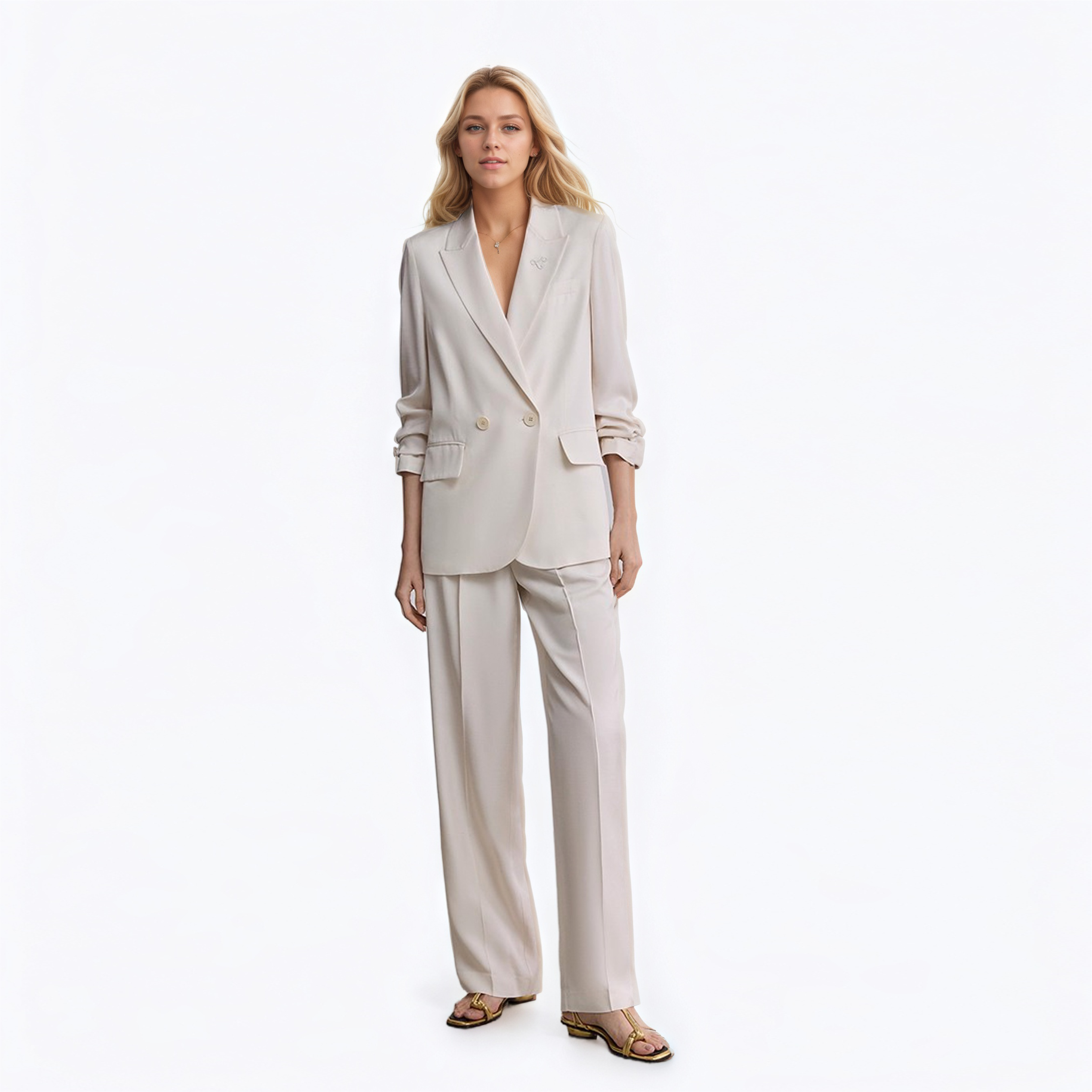 OEM Classic High Fashion Women's Suit Sets Minimalist Style Blazer Cloths for Casual and Formal Wear