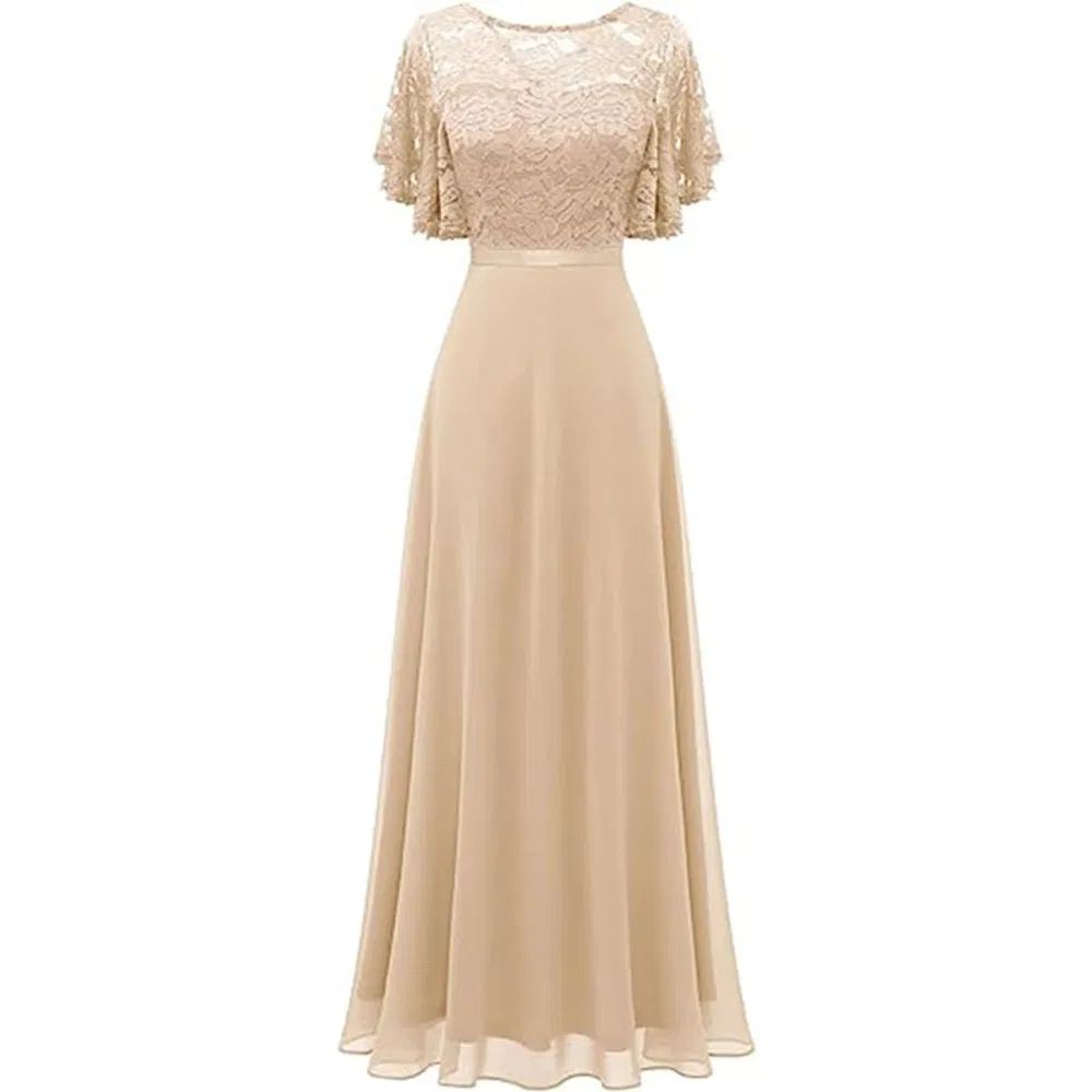 New Lace Maxi Dress Slimming Formal Gown Banquet Party Cocktail Dress
