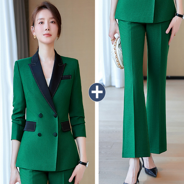 Customized Women's High Quality Formal Business Suit Casual Suit+trousers Women's Office Two-piece Set