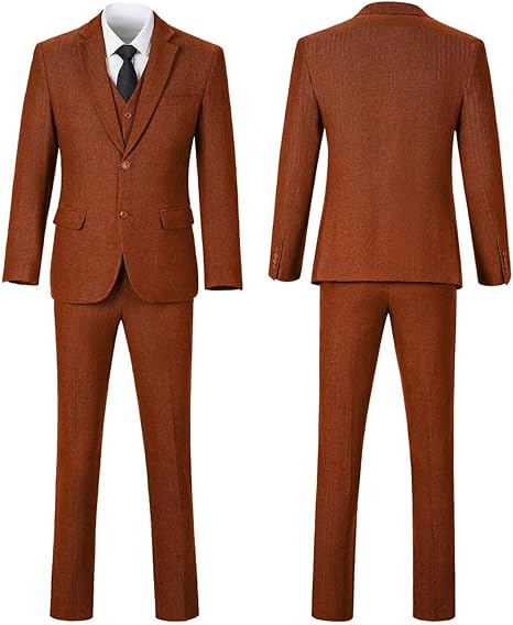 Breathable Classic Mens Suits Slim Fit 3 Piece Blazer and Pants Men Suit Tuxedo Set for Wedding & Party Dress Luxury Men Suits