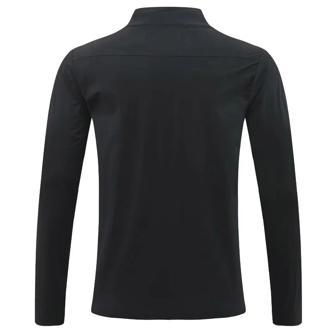 Men's Soft Cotton Training Sweatshirt with Ribbed Cuffs and Classic Crew Neck Training Wear Cotton