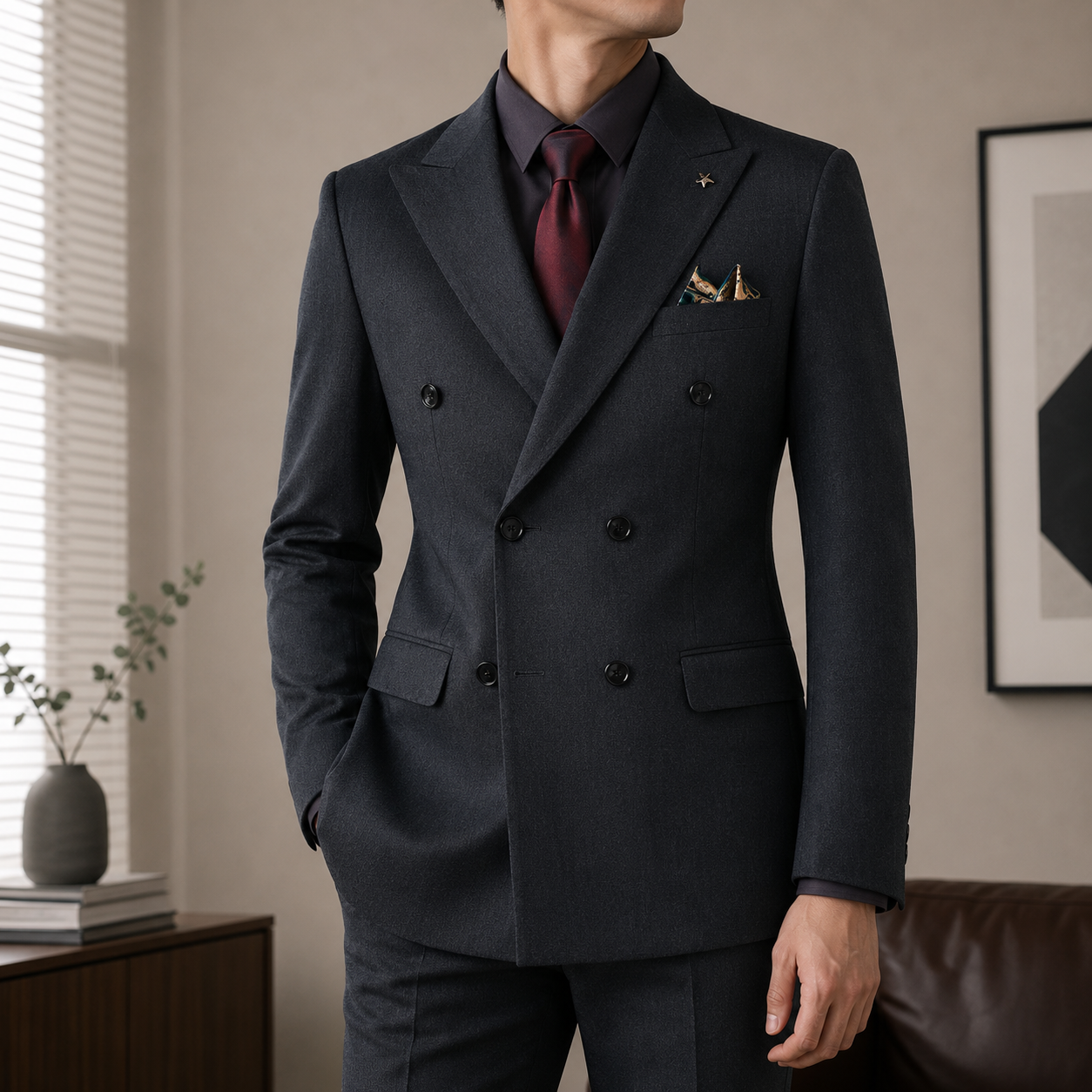 Customization Fashionable Lightweight Formal Blazer Custom Logo For Formal Event High Quality Professional Men's Clothing Wholes