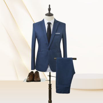 Quality Men's Business Suits Plus Size 2-Piece Formal Suit Set with Pant
