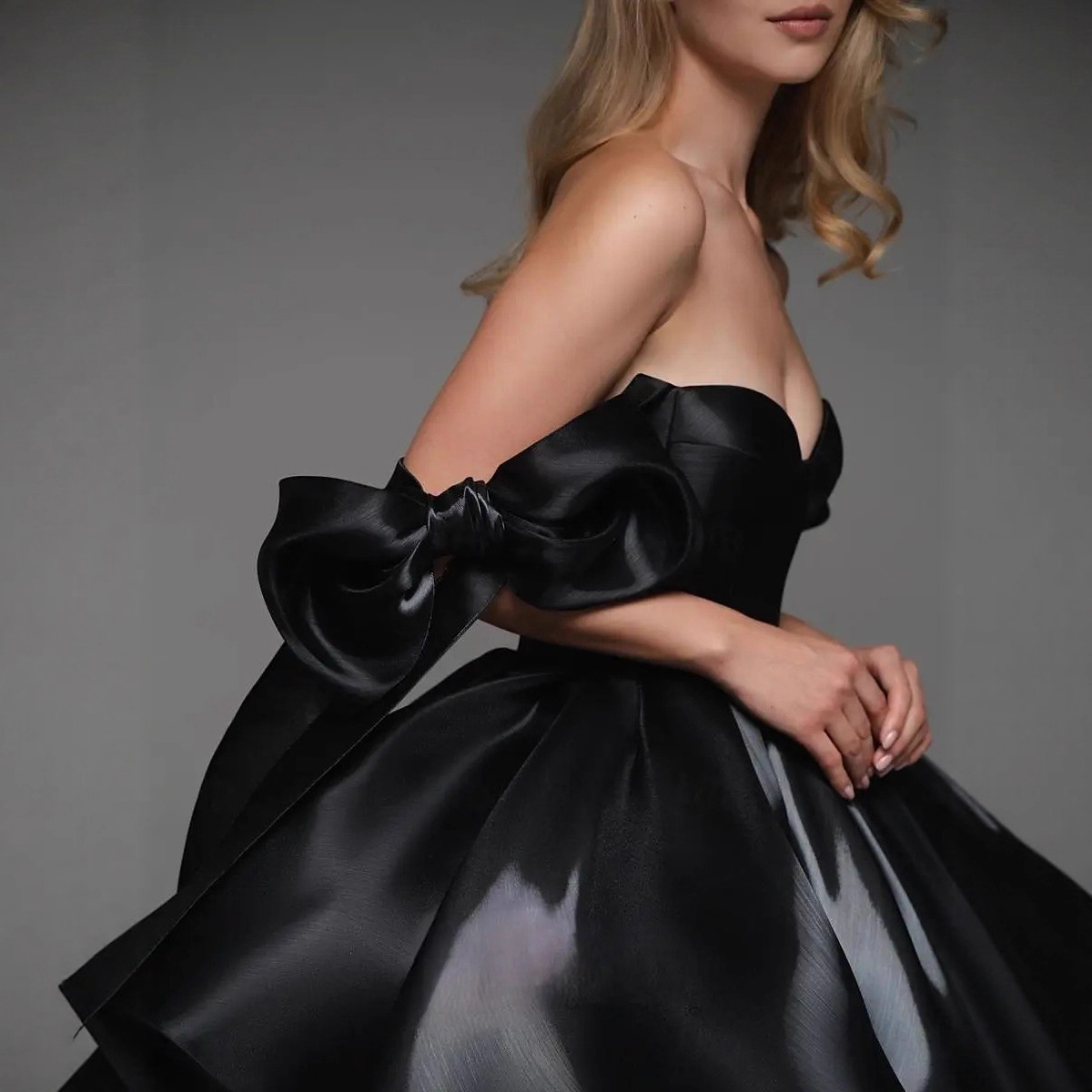 Sexy Strapless Bodycon Mini Dress Women Summer 3D Big Bow Knot Design Pencil Skirt Elegant Night Out Party Clubwear Gown