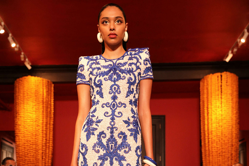 C3660 New Style Collection Retro Printed Bandage Dress Short Sleeve Slim Elegant Evening Floor Length Women's Dresses