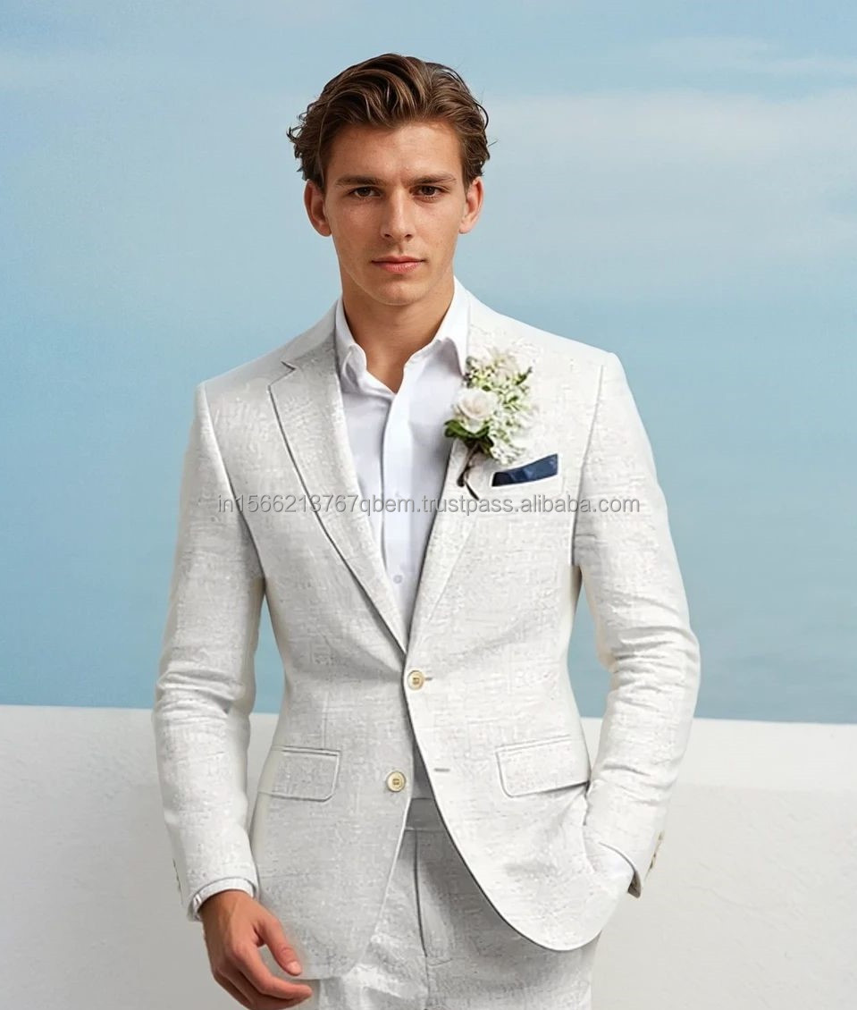 Men's Linen Suit Image 2