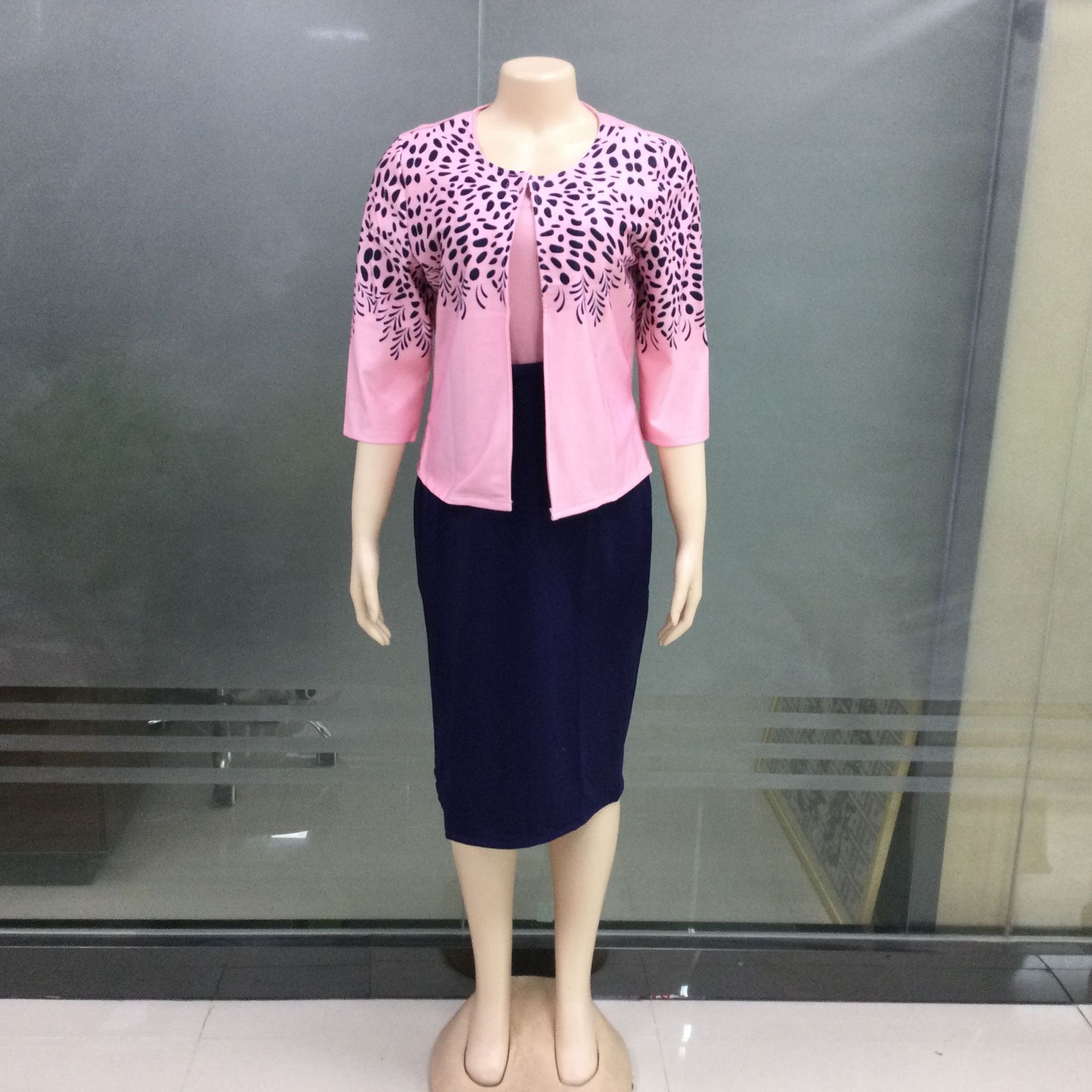 Ladies Women Formal Wear Skirt and Suit Two Piece Suit for Ladies Plus Size Office Dresses