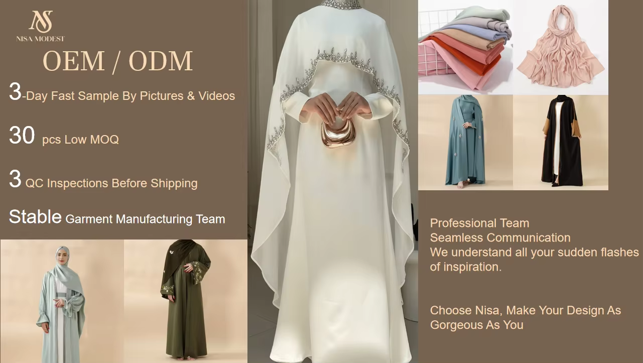 New Modest Fashion Hot Sale Luxury Romantic Rhinestones Satin Muslim Tassel Wedding Party Abaya Dress Robe for Occasions