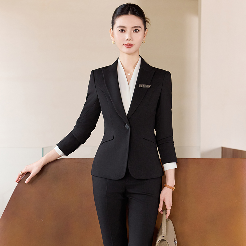 Business Suits Office Women's Work Clothes Women's Formal Jacket and Pants Two-piece Suit