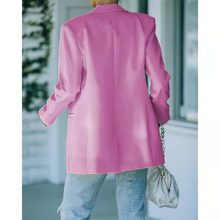 Spot 2025 European American Women's Foreign Trade New Autumn Winter Long Sleeve Small Suit Temperament Professional Regular 123