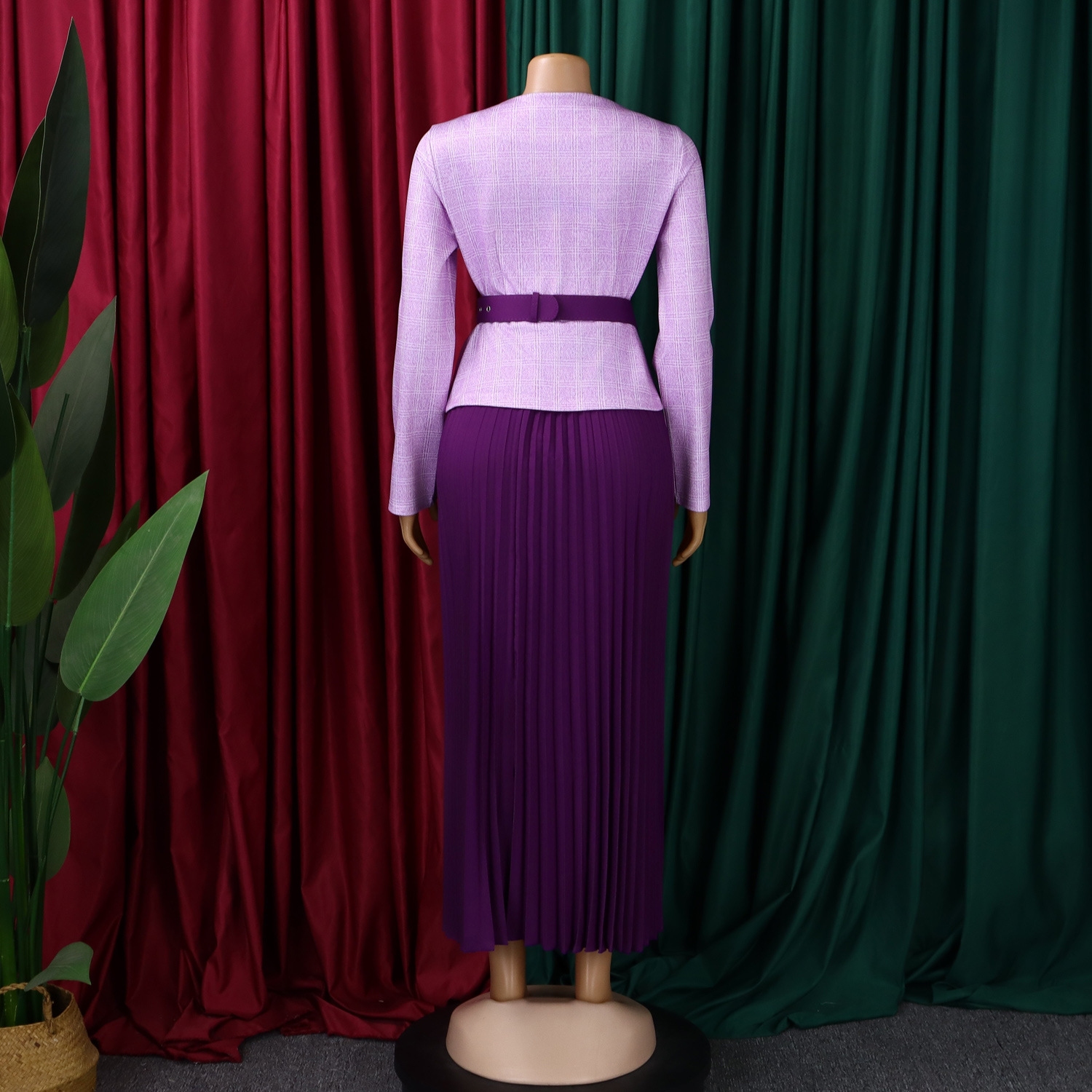 New Women Fashion Temperament Elegant Coat And Skirt Set Plus Size Business Professional Suit