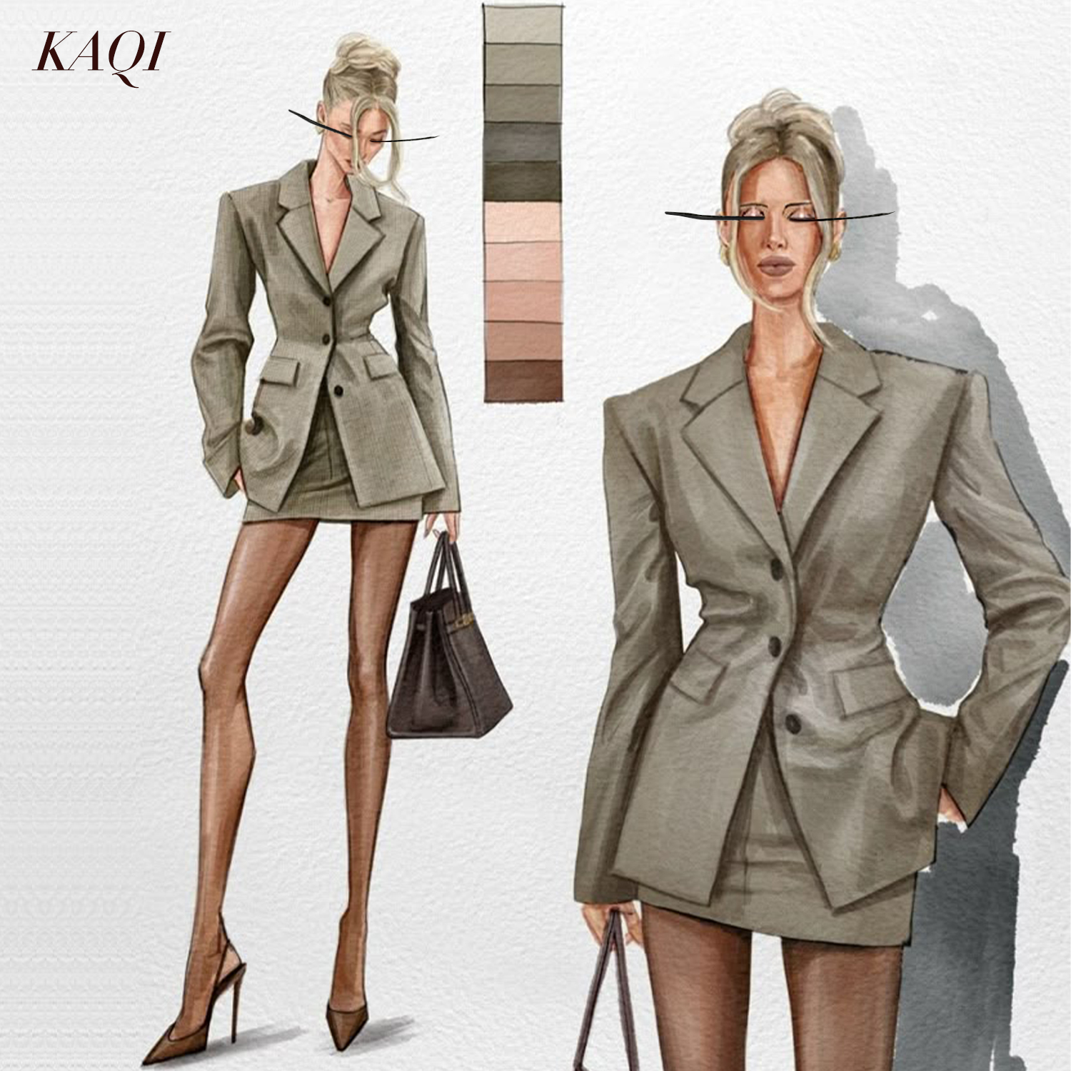 Women's Blazer Suit 1