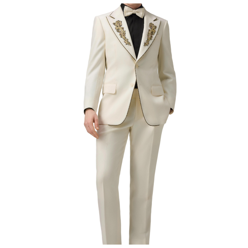 Linen Bespoke Men Suit Detail 1