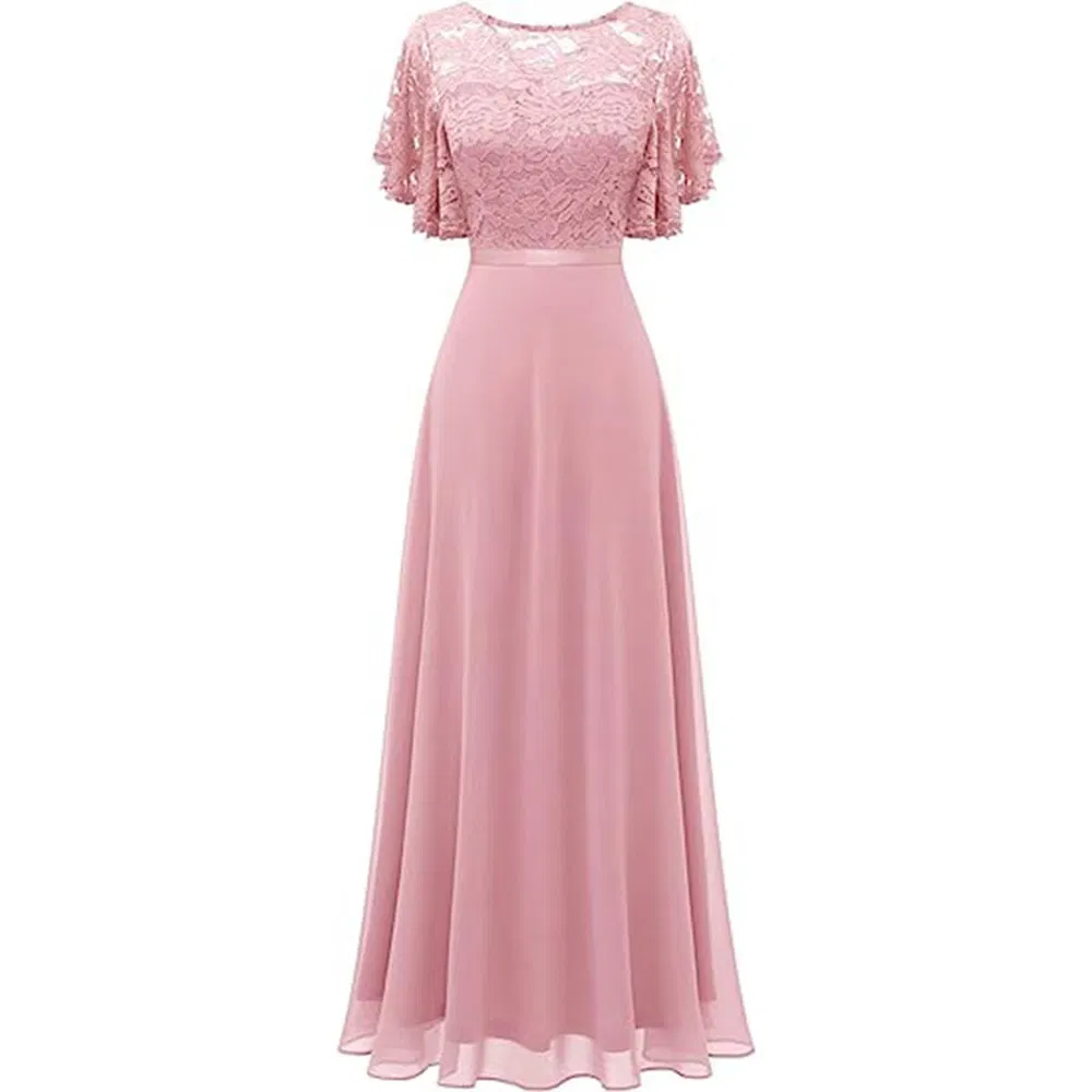 New Lace Maxi Dress Slimming Formal Gown Banquet Party Cocktail Dress