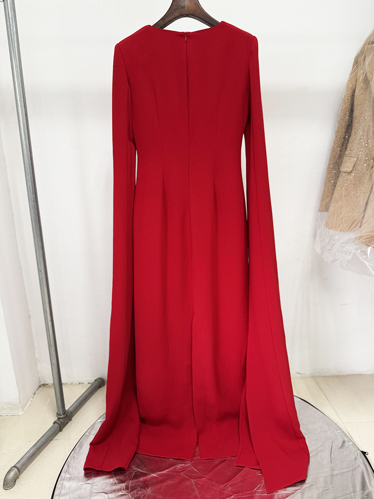 Evening Dress 2026 Red Carpet Ready Gown European American Celebrity Luxury Beaded Dress with Diamond Dubai Abaya Kaftans