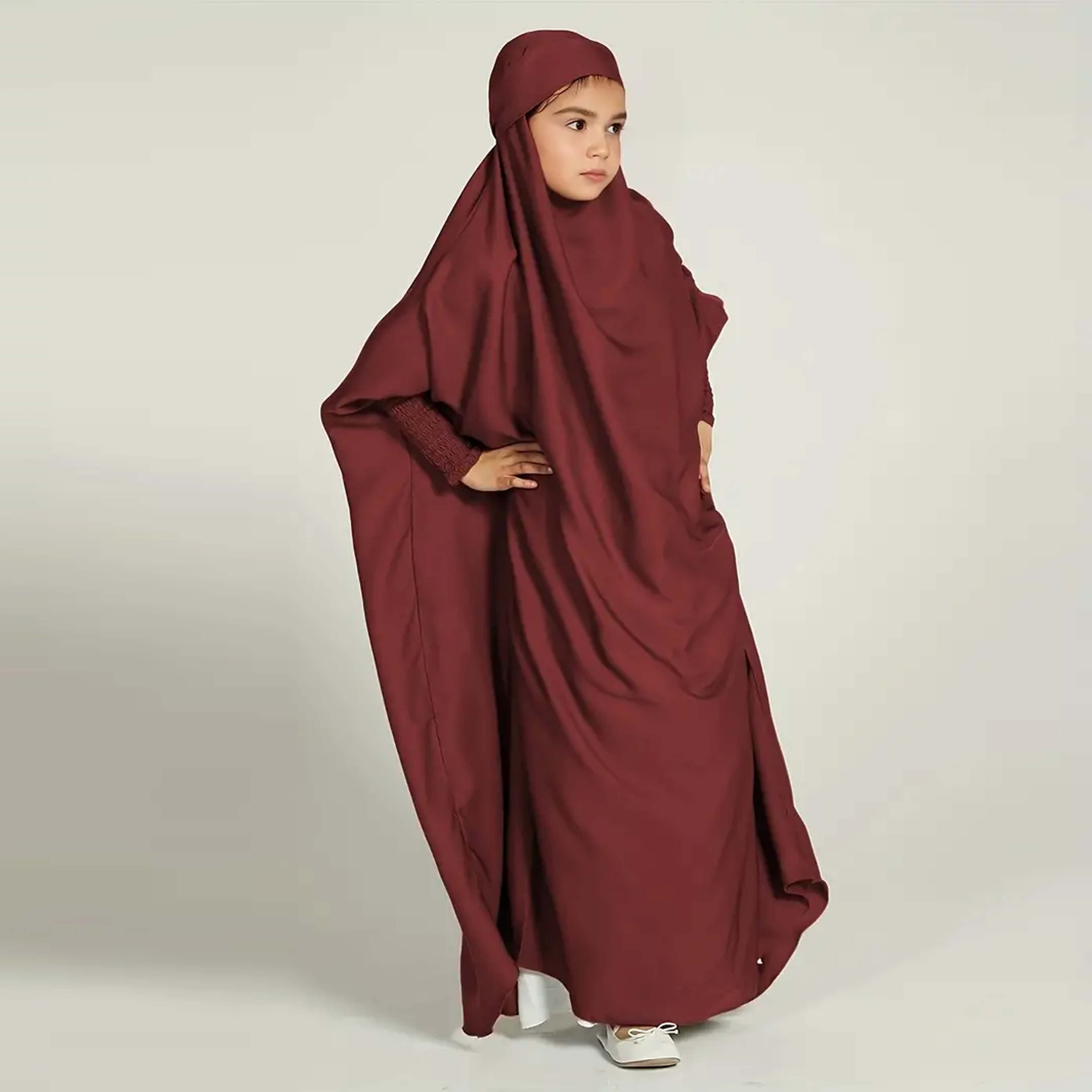 OEM Wholesale Women Modest Abaya Hijab Dress 100% Silk Chiffon Embroidery Natural Waistline Eco-Friendly Plain Vintage Straight