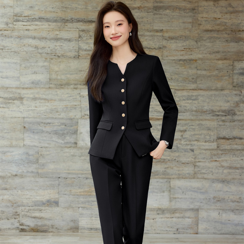 Wine Red Suit Female Luxury Goddess Fan Temperament Formal Business Suit Small Western-style Suit.
