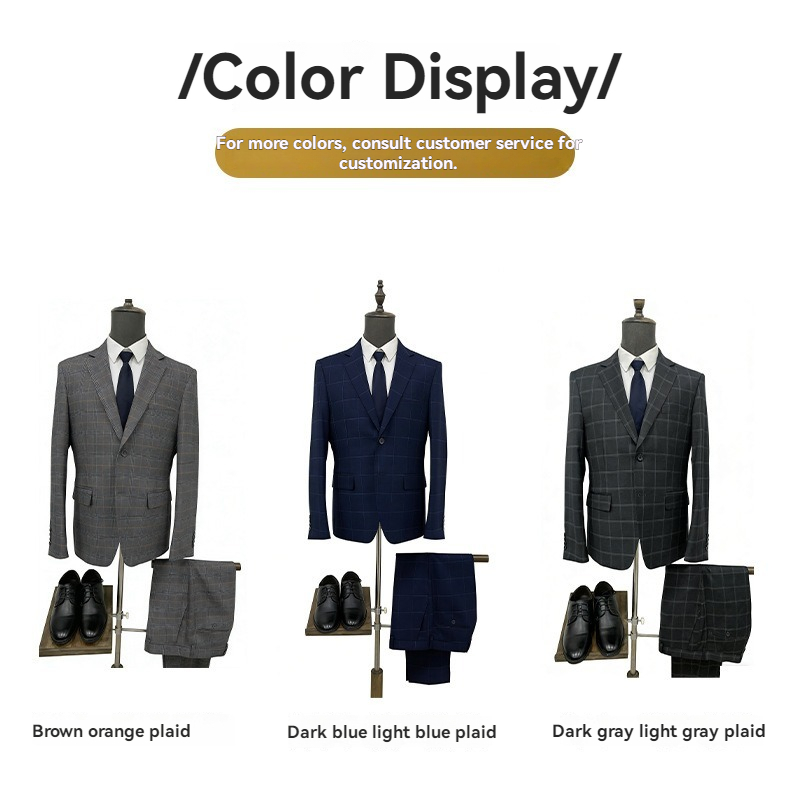 Tailor Made Custom Men Business Suits Plus Size Breathable Slim Fit Single Breasted Woolen