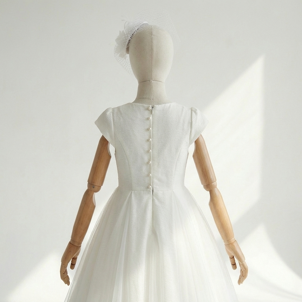 Communion Dress Back View