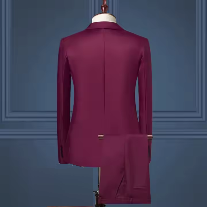 I-0499 Wholesale Men's Business Casual Suit Solid Color Formal Men's Business Suit Suitable for Business Meetings