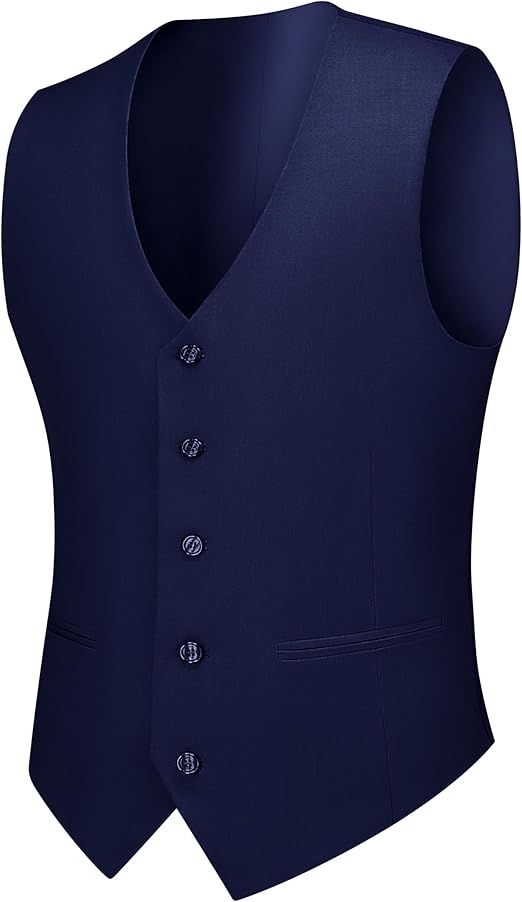 Breathable Pant Coat Blazer Dress Formal Custom Gents Clothing Mens Tuxedo Navy Blue Color Suits 3pcs Set Office Boys Suits