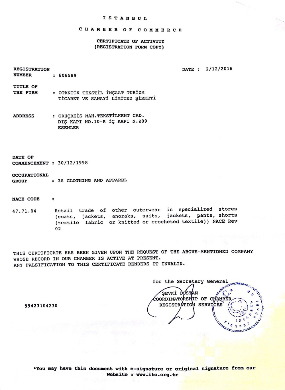 Certification 2