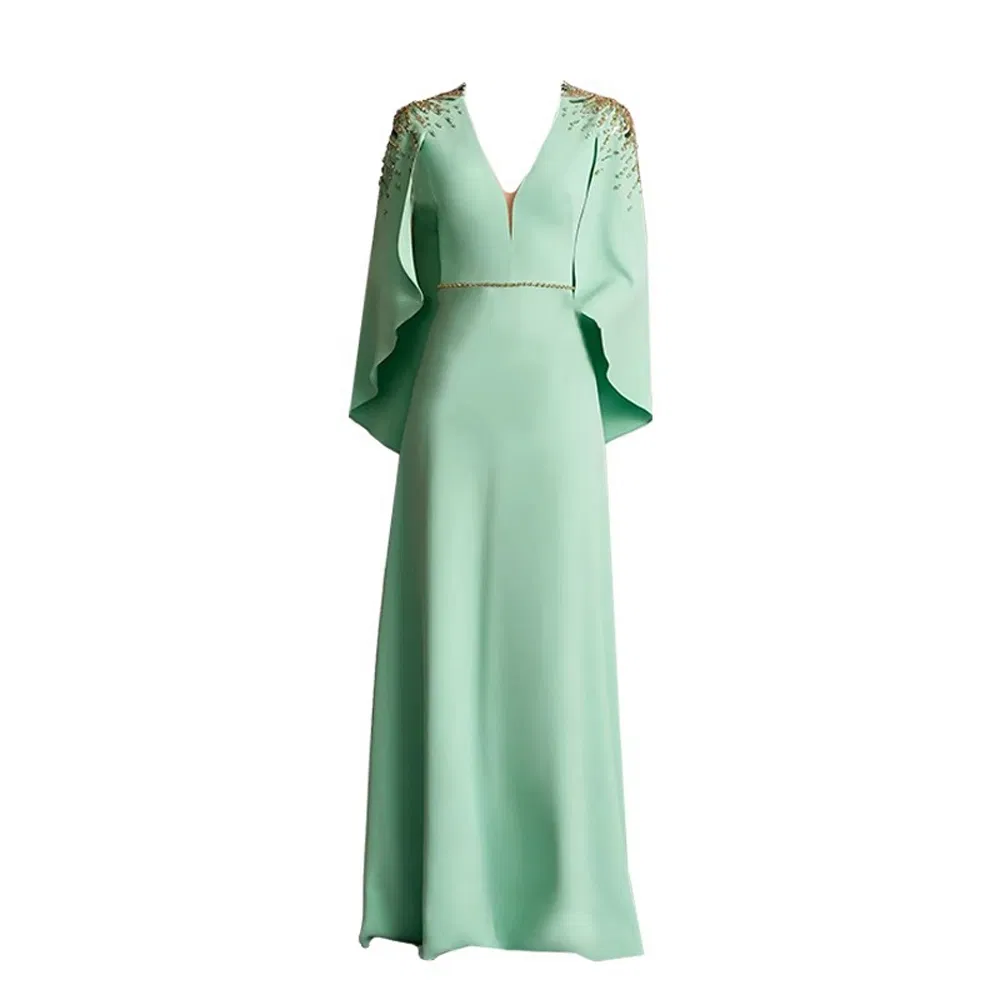 Glamorous Mother Bride Gown 2025 Floor Length Wedding Reception Luxurious Guest Dress
