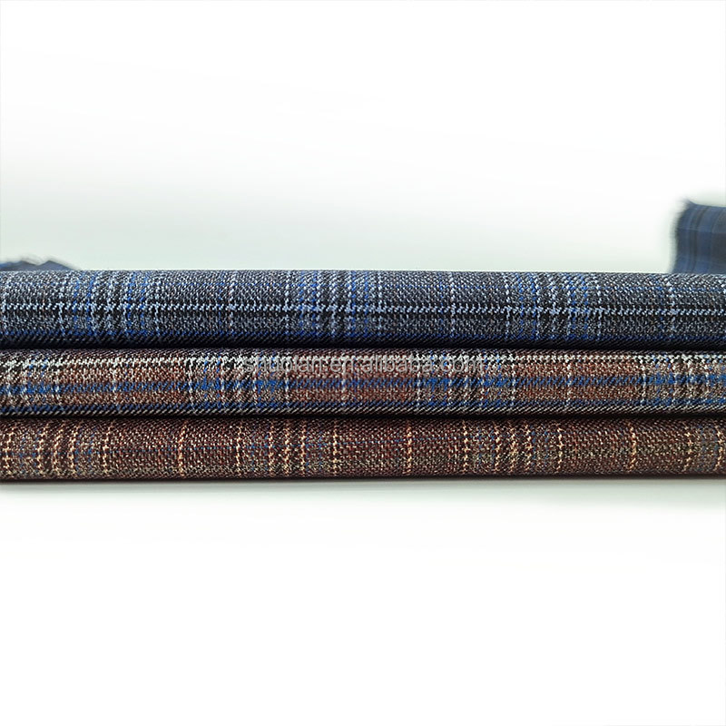 Hot Selling MEDIUM WEIGHT Custom Business Man TR Suit FABRIC For High-End Office Wear STYLE