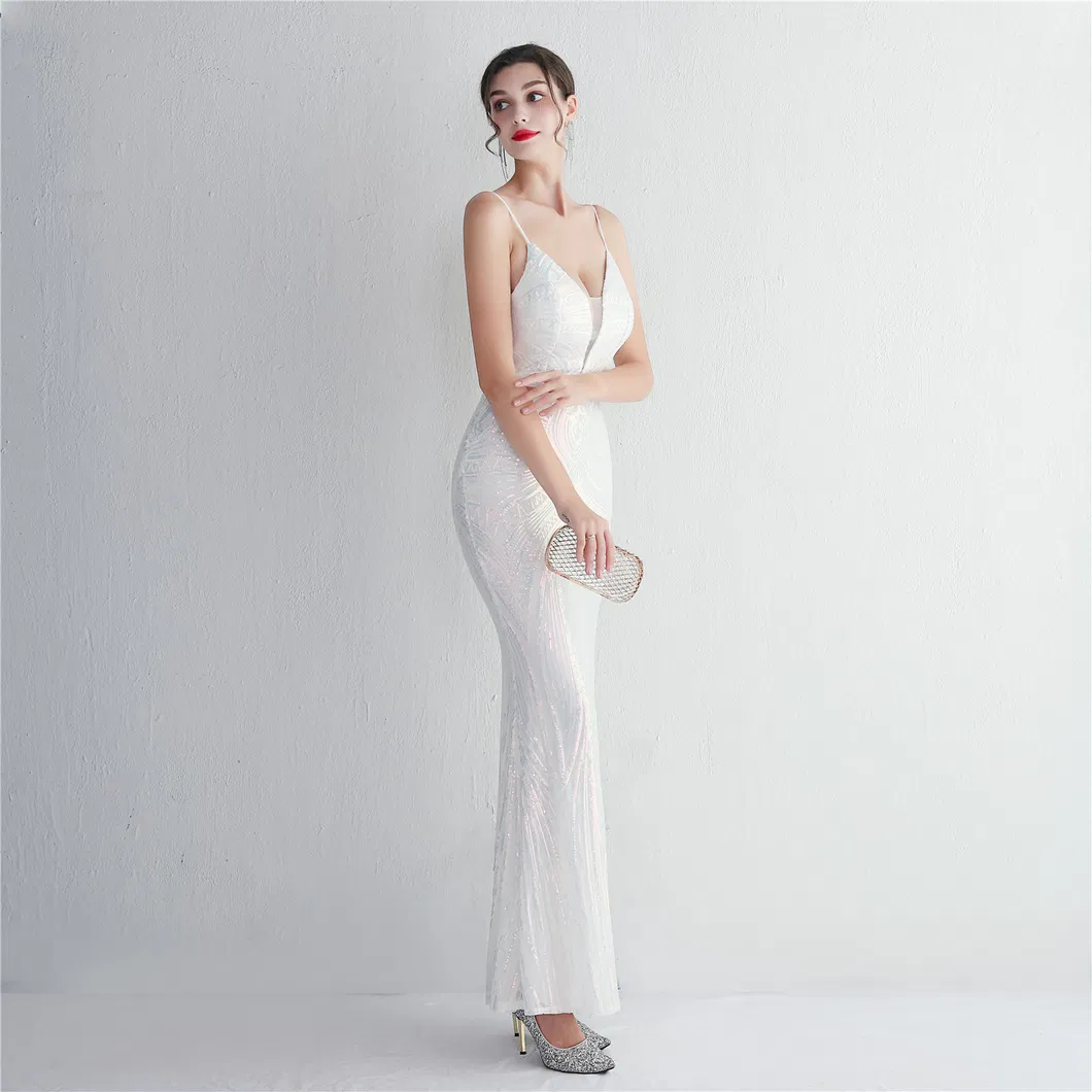 Elegant Style Formal Occasion Sequin Gown