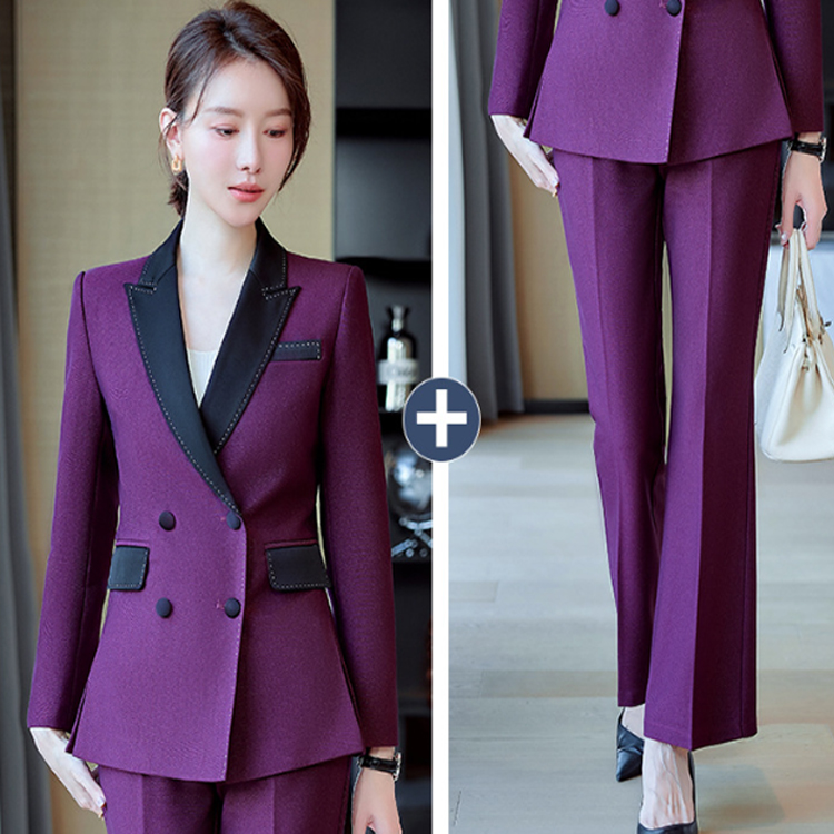 Customized Women's High Quality Formal Business Suit Casual Suit+trousers Women's Office Two-piece Set