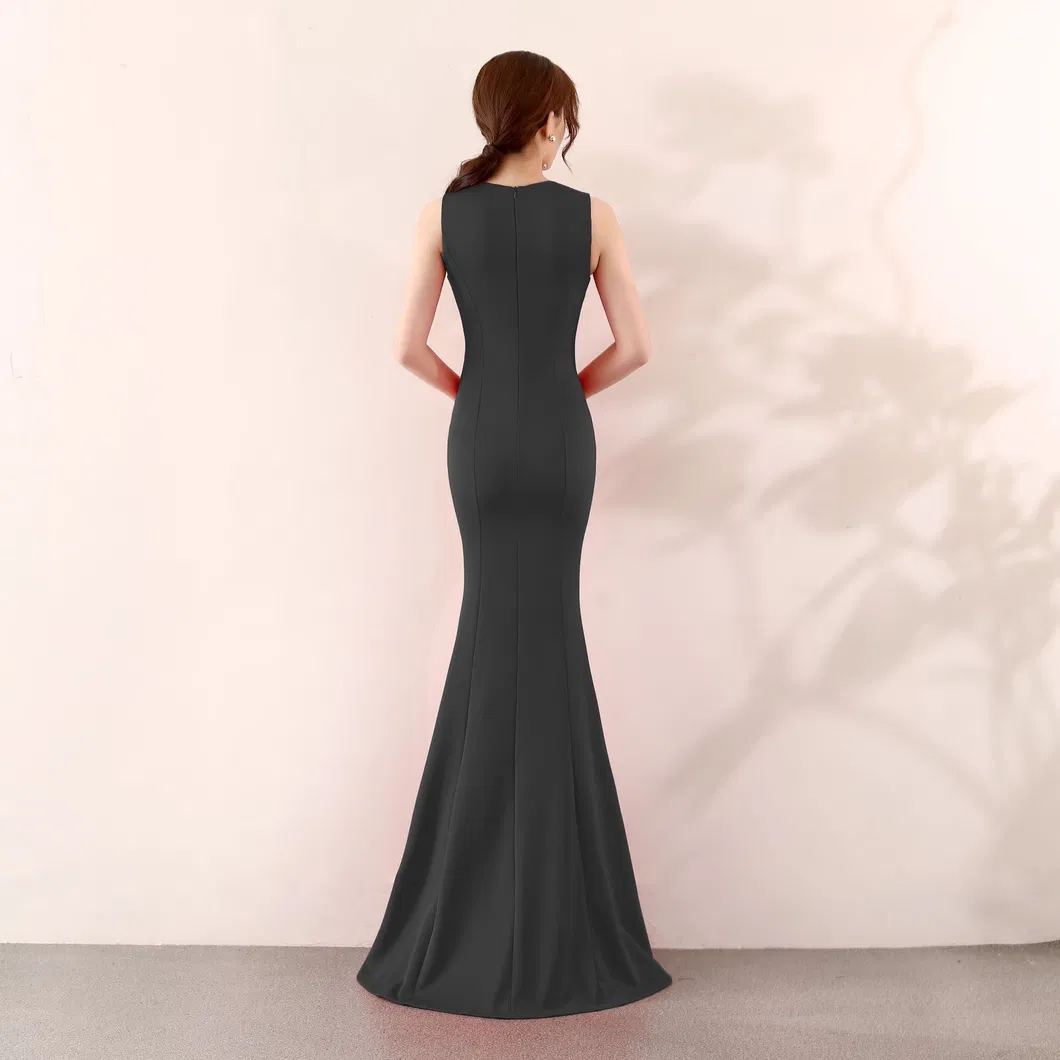 Long Sequin Gown Back View
