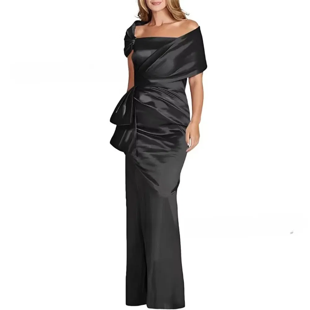 Sophisticated Flowy Fashion Gown Floor Length Wedding Guest Reception Luxury Wear