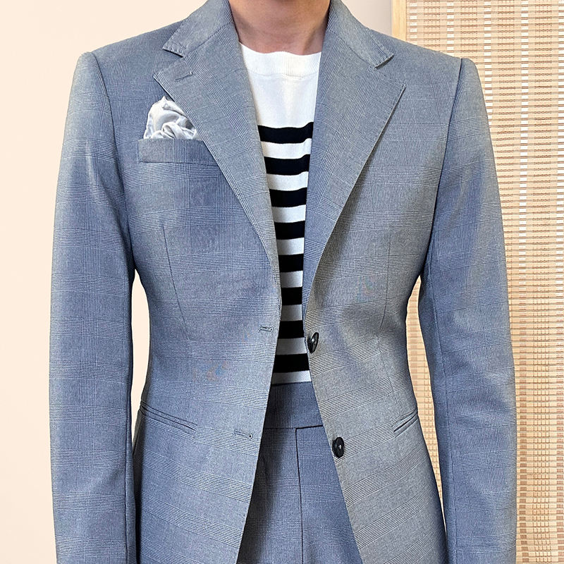 High Quality Wedding Suits for Men Single Breasted Business Suit Flat Lapel Men's Office Suits