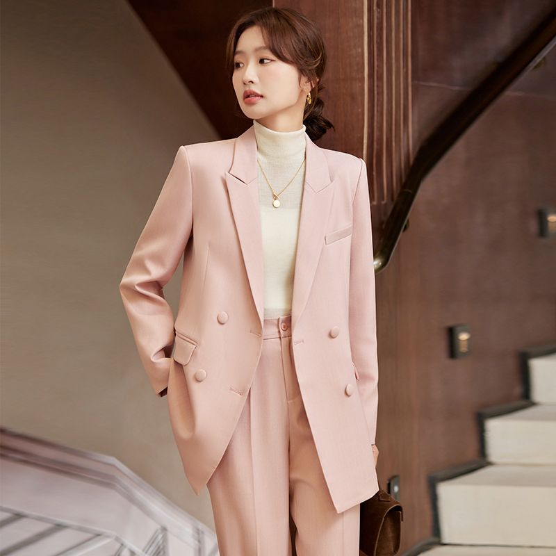 New Women's Fashion Jacket Tops Lapel Luxury Button Suit blazer Plus Size Women's Elegant Suit Jacket