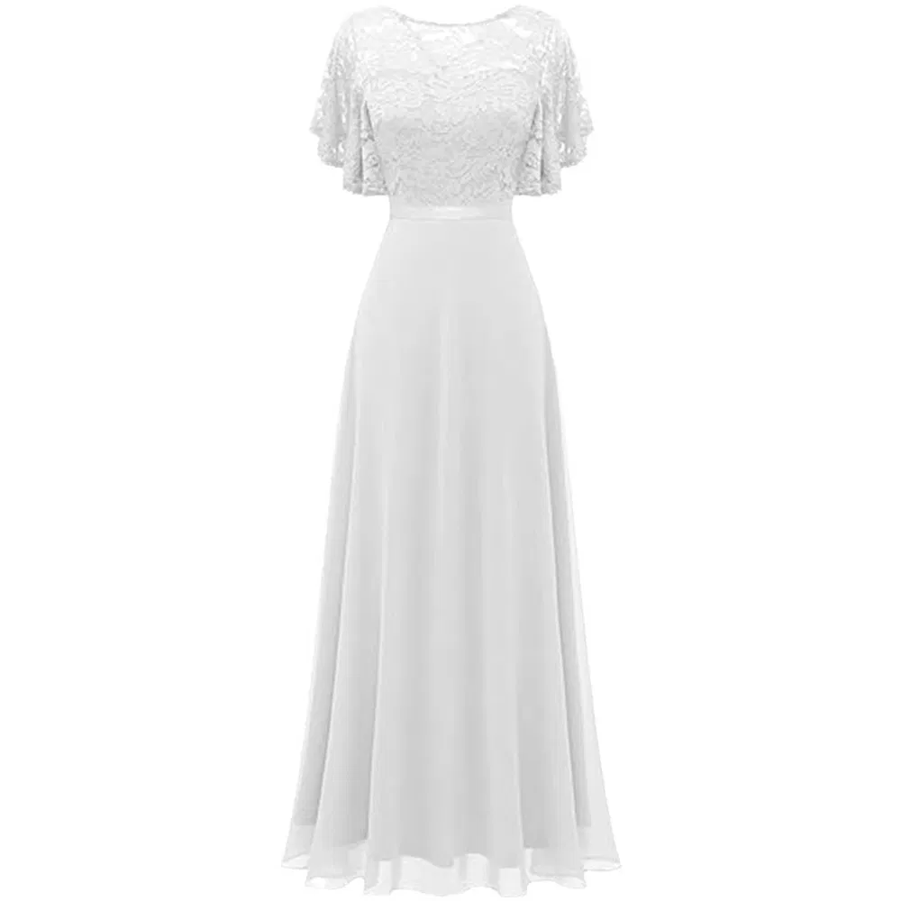 New Lace Maxi Dress Slimming Formal Gown Banquet Party Cocktail Dress