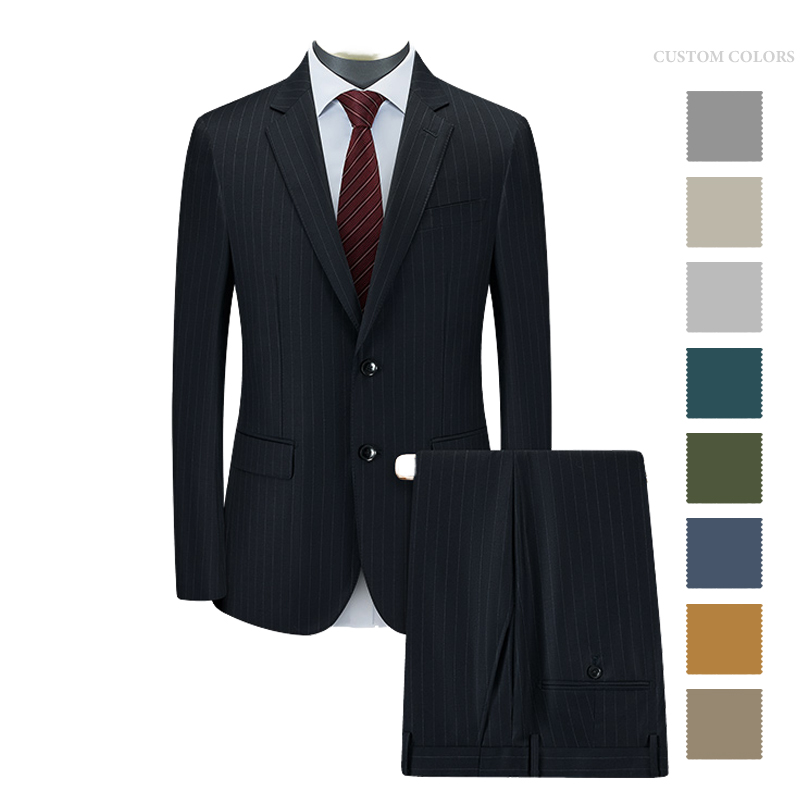 High Quality Single Breasted Wedding Tuxedo Formal Jacket Pants Set Premium Men's Luxury Suits Blazer for Groom