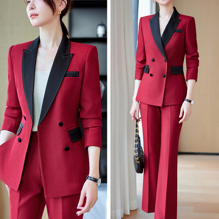 Customized Women's High Quality Formal Business Suit Casual Suit+trousers Women's Office Two-piece Set