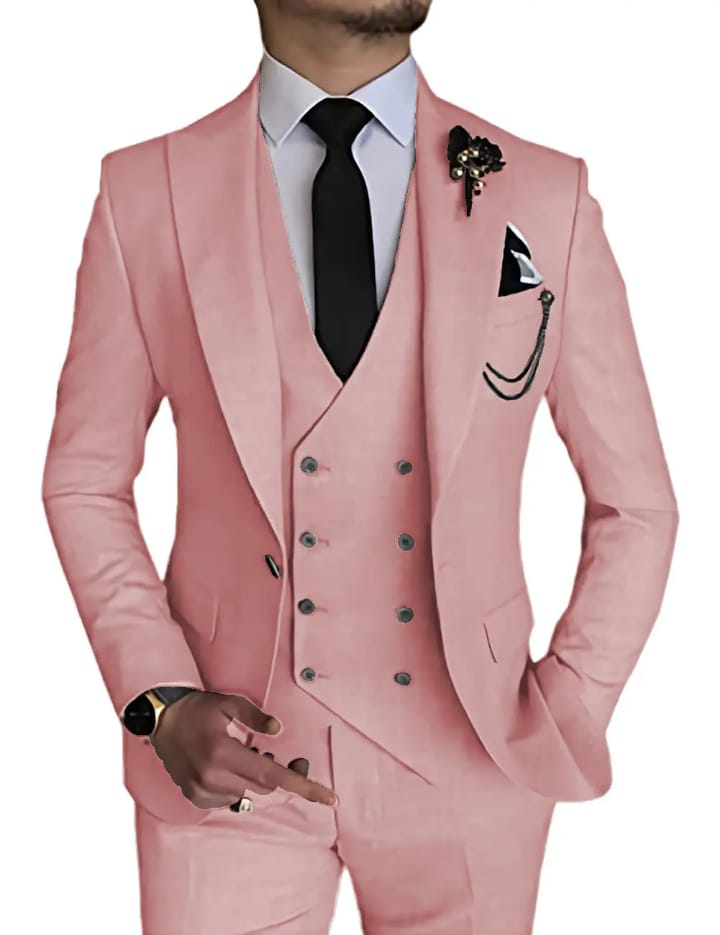Men's Customized Color Plus Size Tuxedo Wedding Suit Latest Design Made in Pakistan
