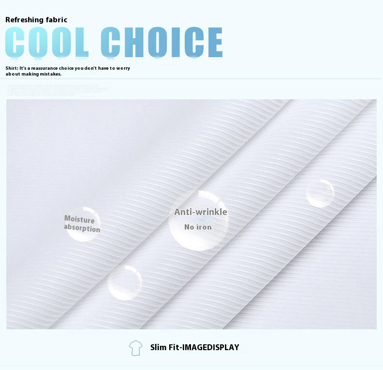 Men's Professional Anti-Wrinkle Korean-Style Dress Solid White Long Sleeve Slim-Fit Single Breasted Business Formal Breathable