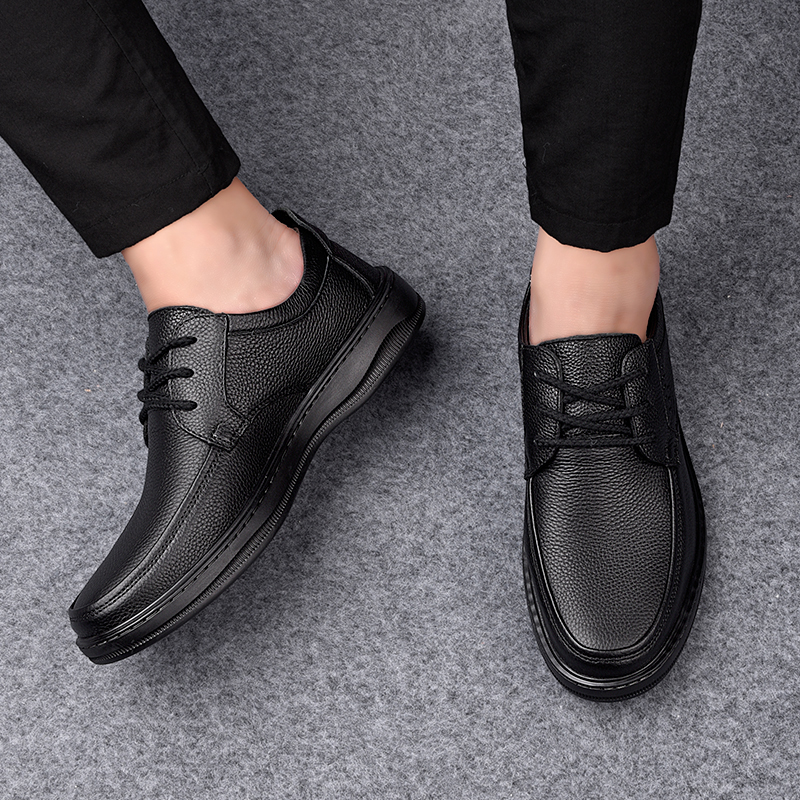 Genuine Leather Formal s Men 38-44 Lace-up Luxury Holiday Black Summer Autumn Winter