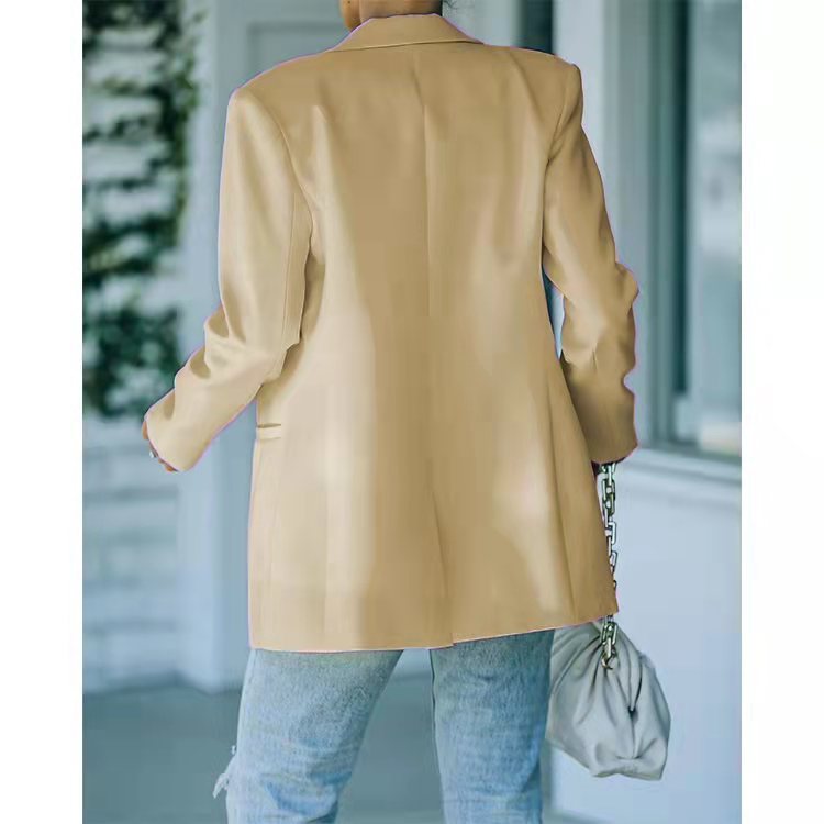 Spot 2025 European American Women's Foreign Trade New Autumn Winter Long Sleeve Small Suit Temperament Professional Regular 123