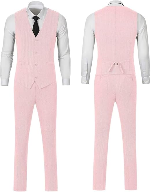 Breathable Classic Mens Suits Slim Fit 3 Piece Blazer and Pants Men Suit Tuxedo Set for Wedding & Party Dress Luxury Men Suits